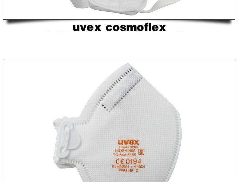 UVEX優唯斯8733200折疊式FFP2防塵口罩圖片6
