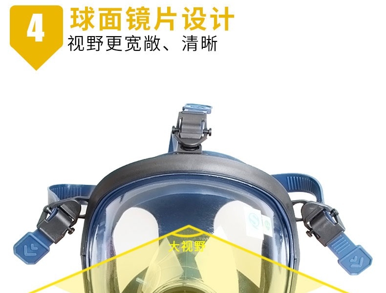 思創ST-S100X-2橡膠全面罩防毒面具圖片12