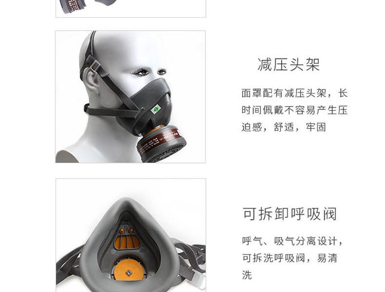 思創(chuàng)ST-FDB橡膠半面罩防毒面具圖片5