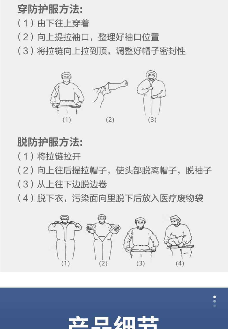 可孚一次性滅菌醫(yī)用防護(hù)服圖片9