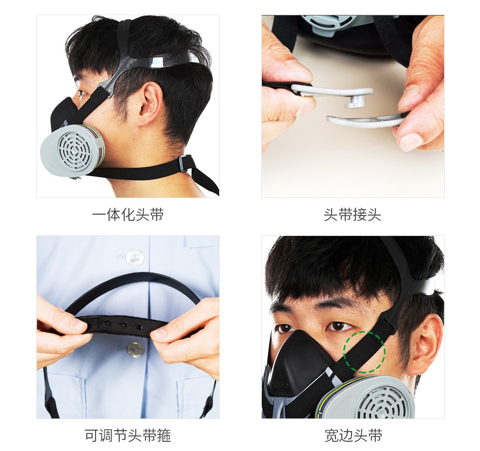 梅思安10146377Advantage420半面罩呼吸器(老編號10102273) 小號防毒面具圖片5