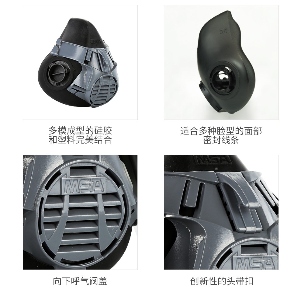 梅思安10146377Advantage420半面罩呼吸器(老編號10102273) 小號防毒面具圖片6