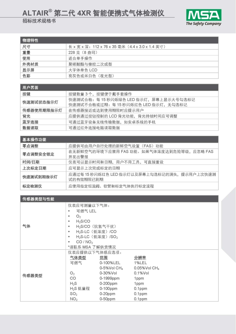 梅思安10196254（國產版）天鷹4XR藍牙版多種氣體檢測儀圖片19