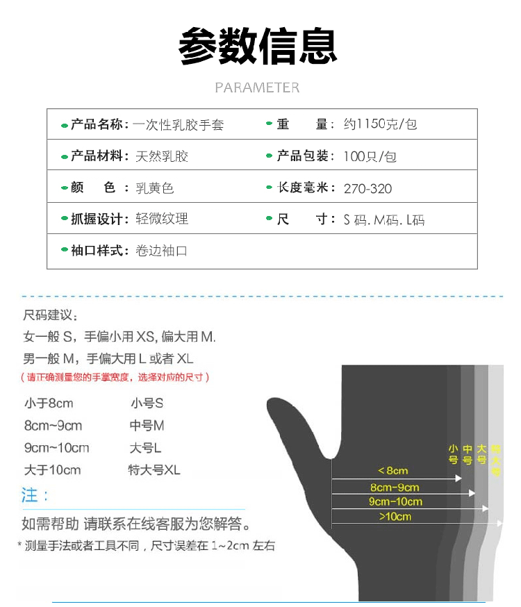 金佰利HC220-S G5乳膠手套圖2