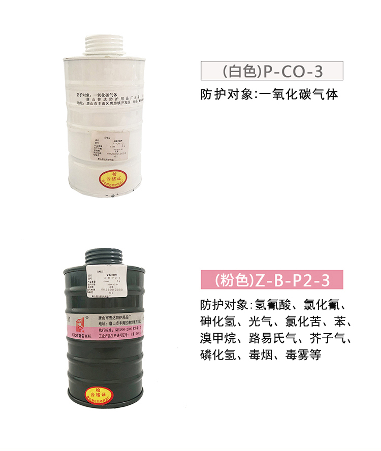 普達P-CO-3 5號濾毒罐圖2