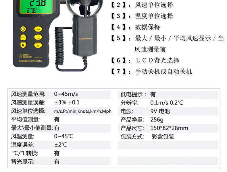 希瑪AR836+風速計圖8