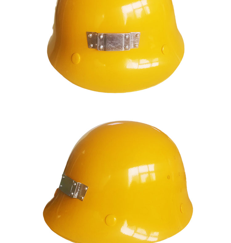 盾牌黃色防沖擊礦工安全帽圖片3