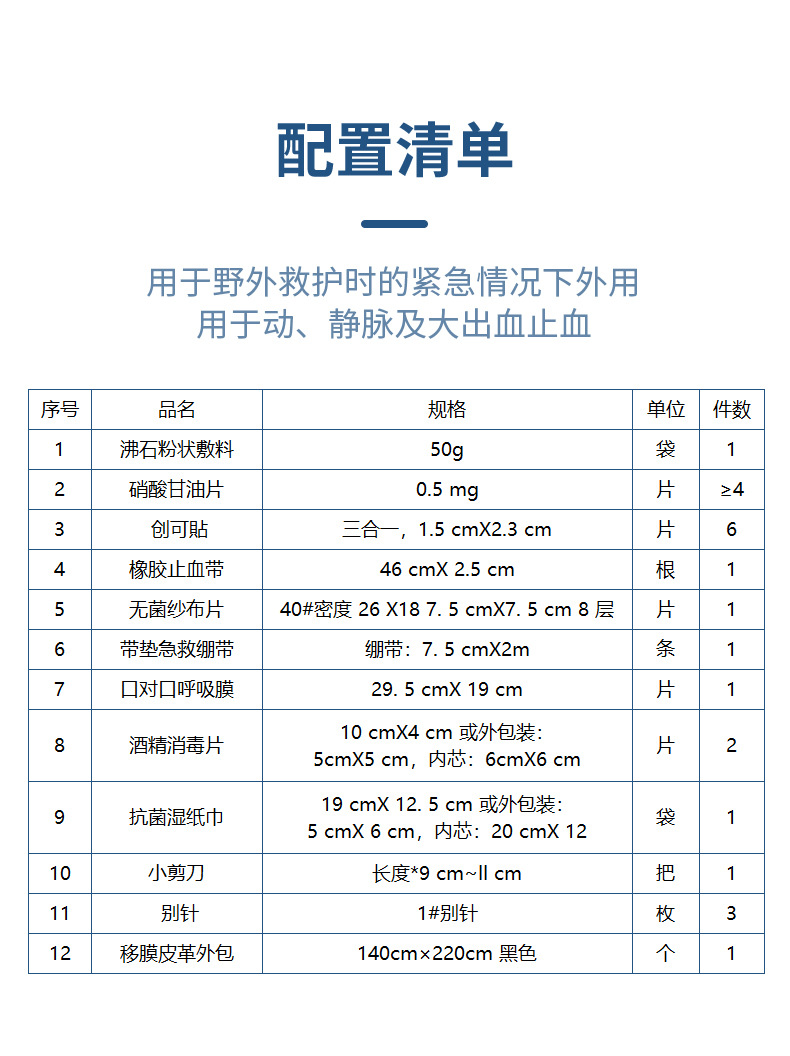 藍(lán)帆醫(yī)療防水戶外急救包圖片4