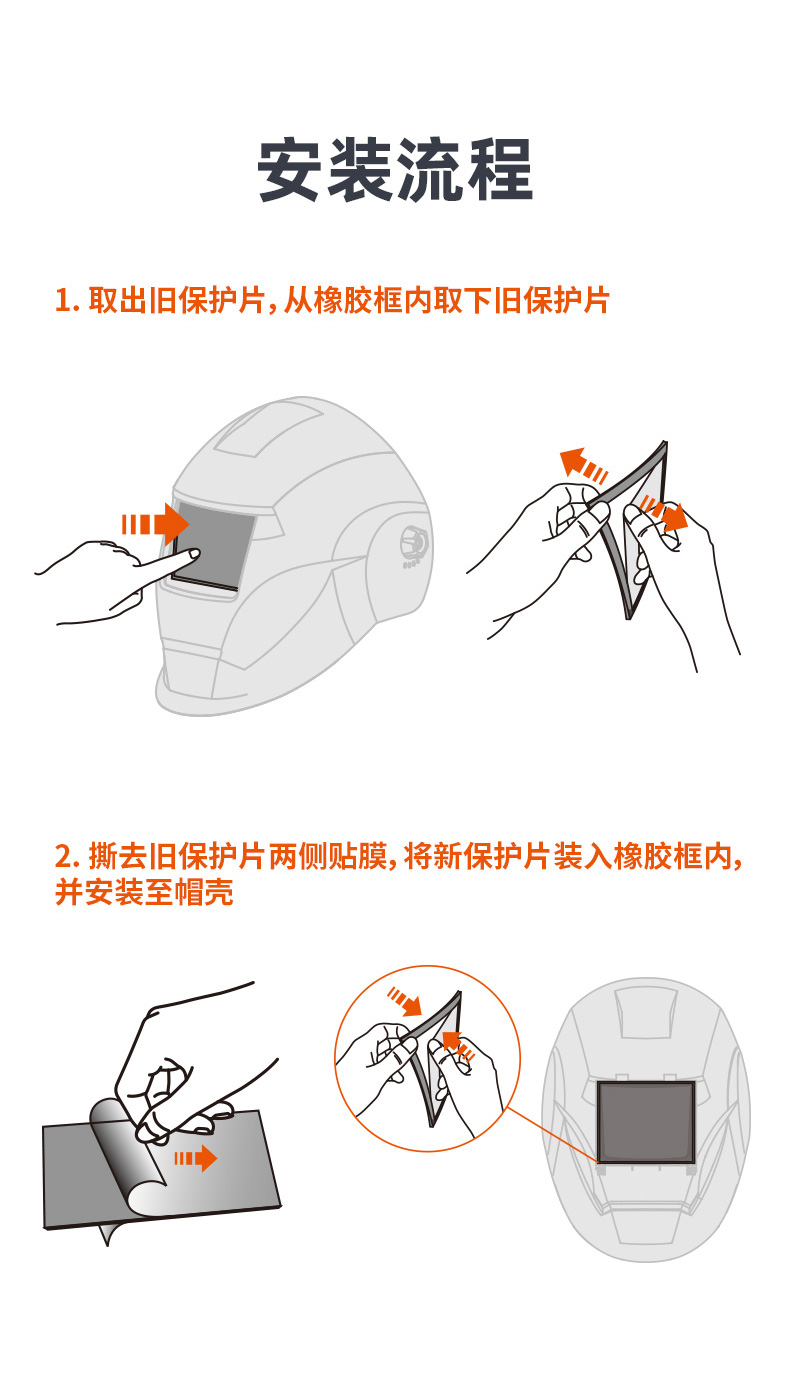 泰克曼815S焊接面罩外保護片橡膠框圖片