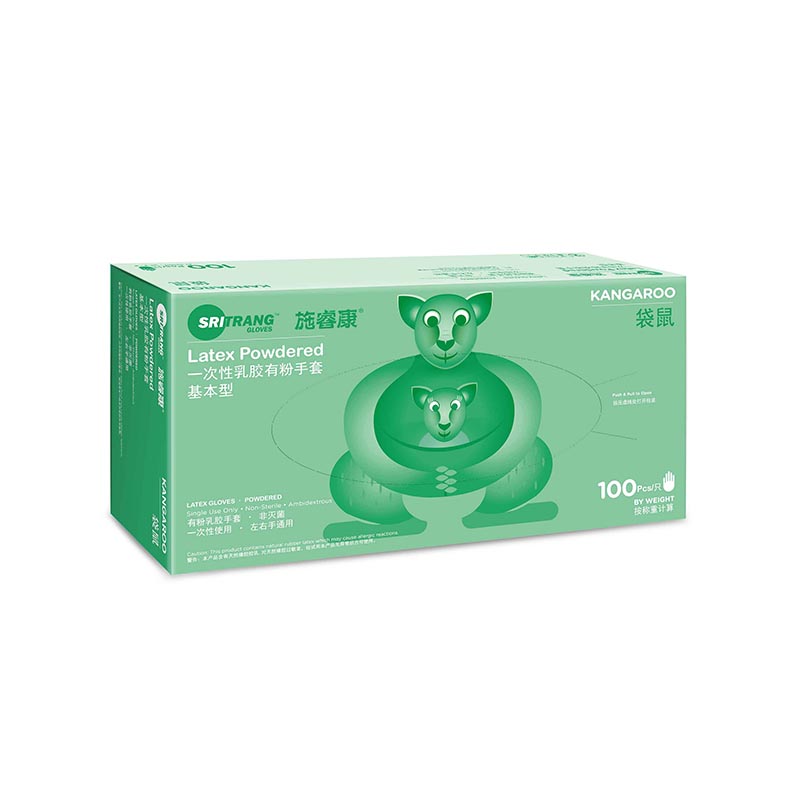 施睿康基本型一次性乳膠有粉手套圖片