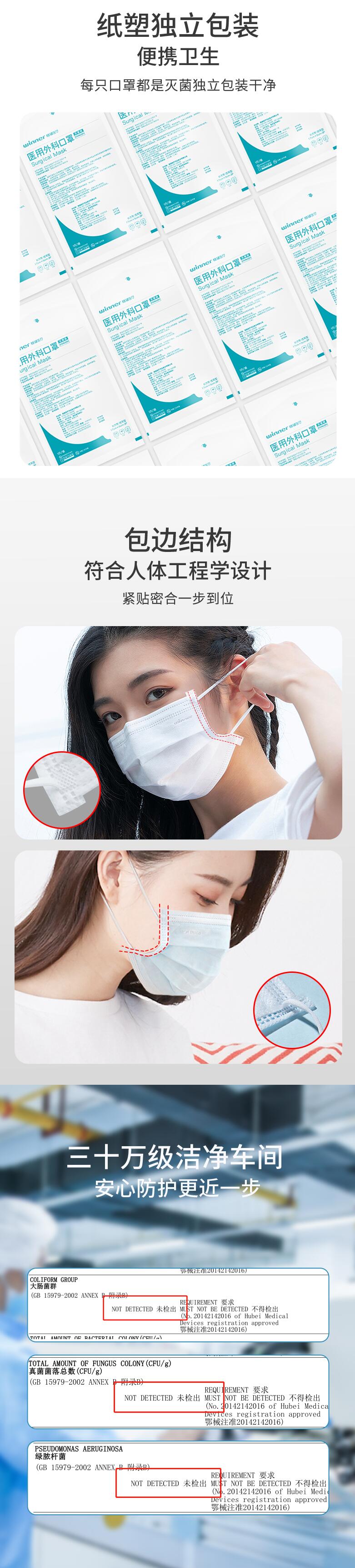 穩(wěn)健604-005326滅菌醫(yī)用外科口罩圖片3