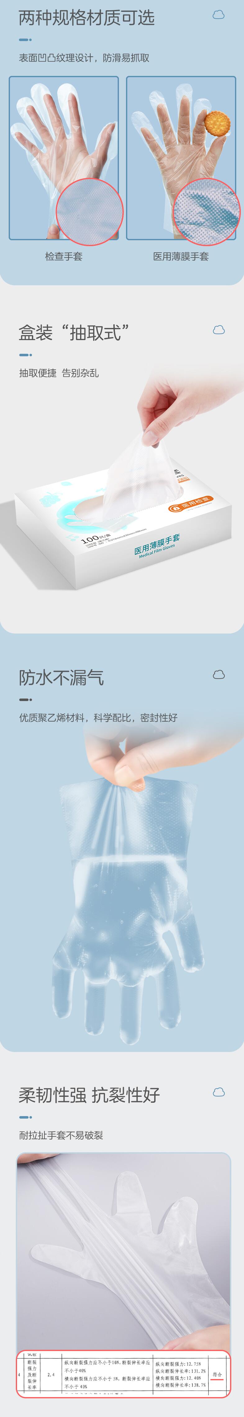 穩健604-006477-01醫用薄膜手套圖片1