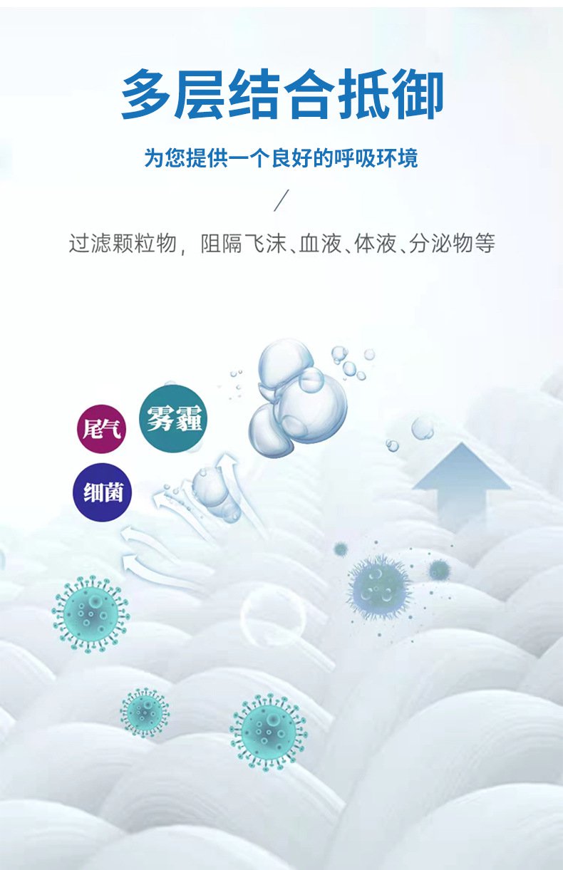 亞都一次性無菌醫(yī)用外科口罩10只裝防護性能