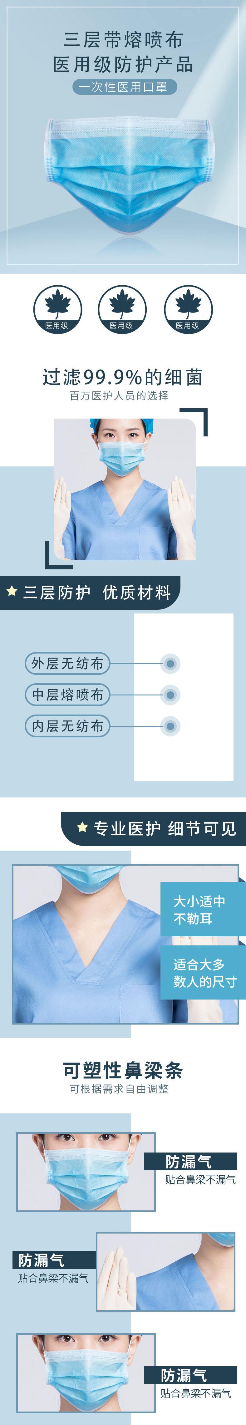 DH1830一次性醫用口罩圖片1
