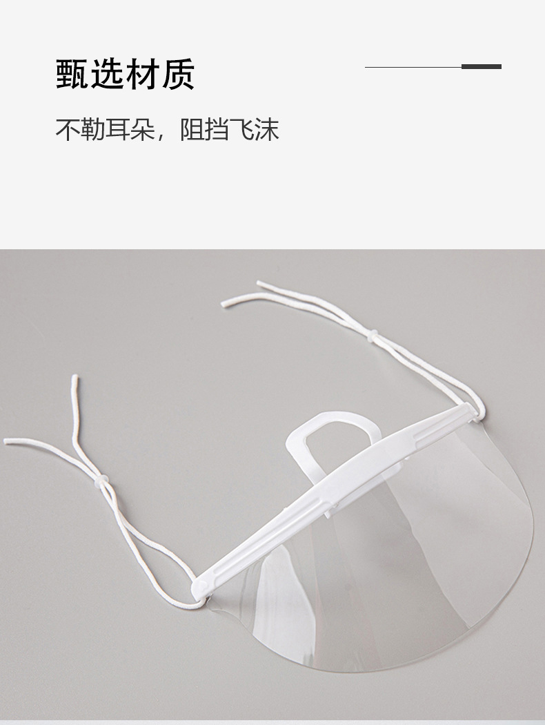 定和餐飲透明口罩防水塑料微笑口罩PS604 4