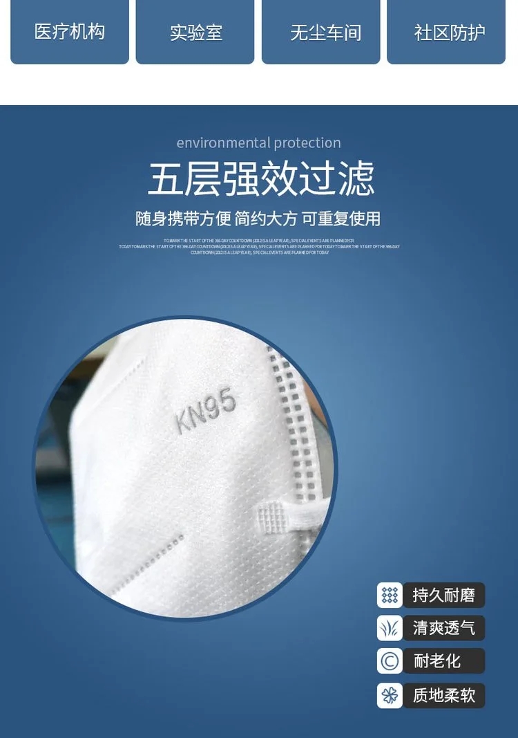 中藍(lán)一次性醫(yī)用防護(hù)口罩3