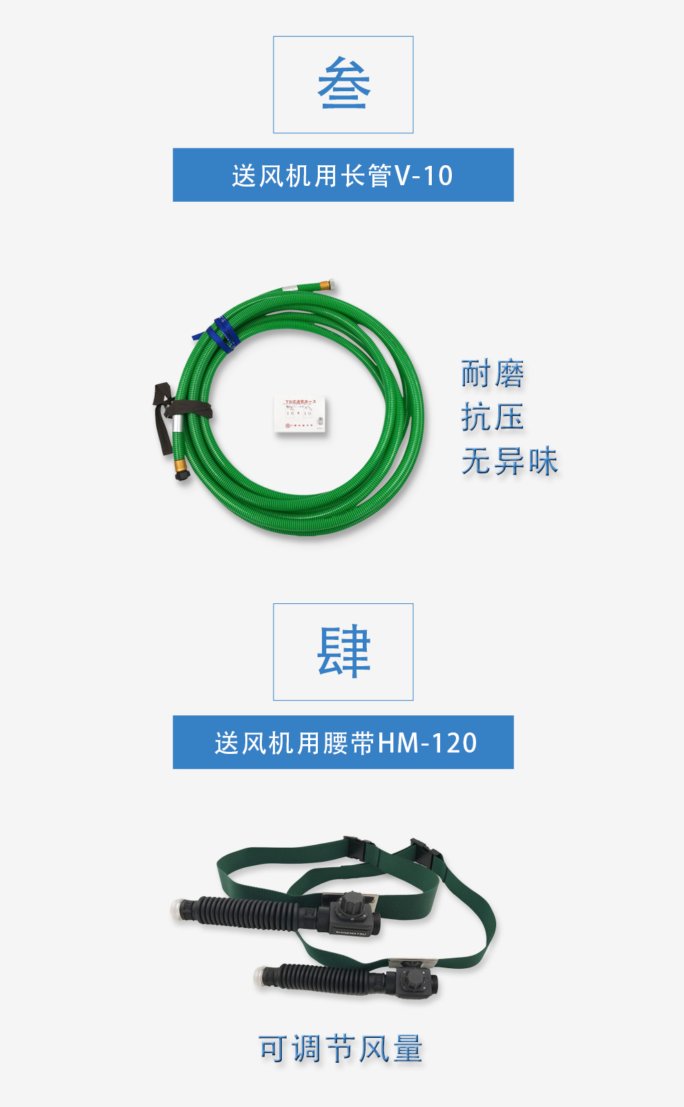 重松hm-12電動送風(fēng)式長管呼吸器7