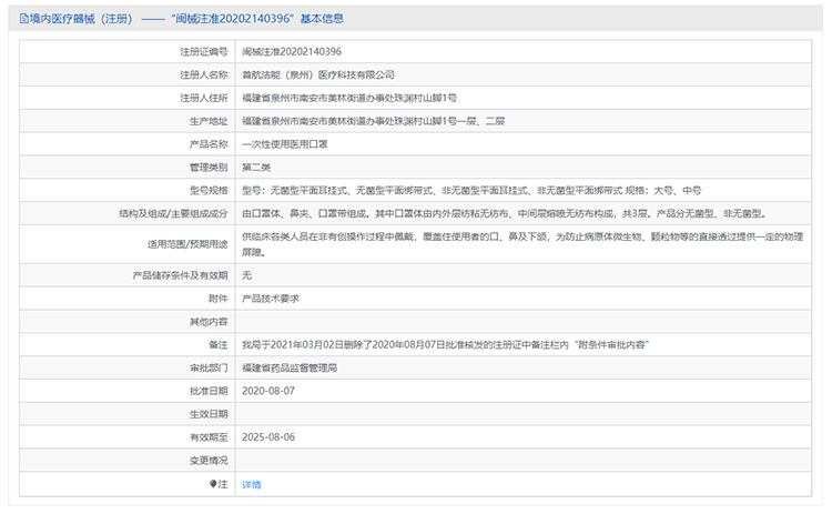 漢盾無菌型一次性使用醫用口罩1
