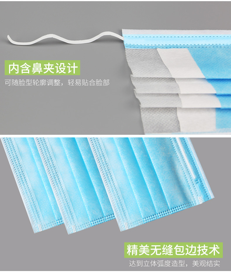 漢盾無菌型平面耳掛式一次性醫用外科口罩6