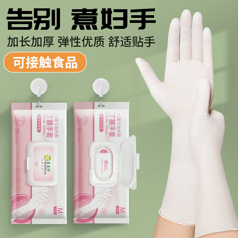 塞莫詩L907MW高彈性加厚耐用乳膠手套圖片1