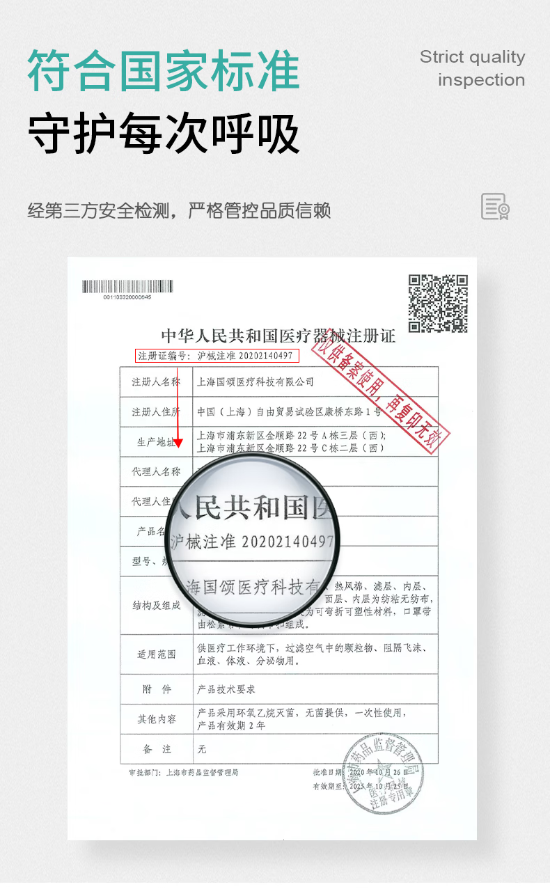 塞莫詩FMN9501折疊耳帶式醫用防護口罩圖片9