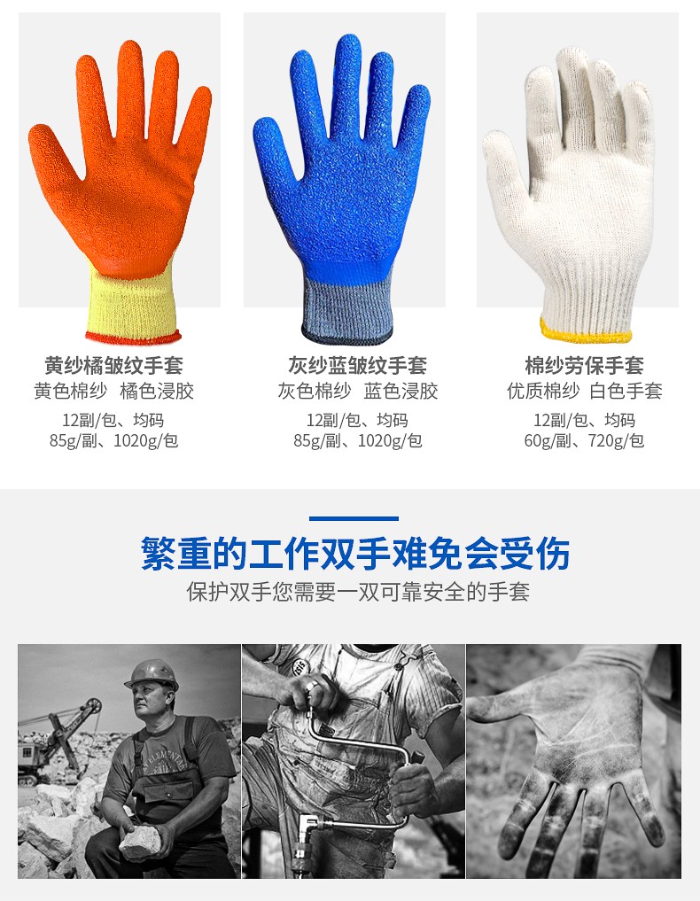 塞莫詩(shī)CG902BL加厚耐磨防滑勞保手套圖片3