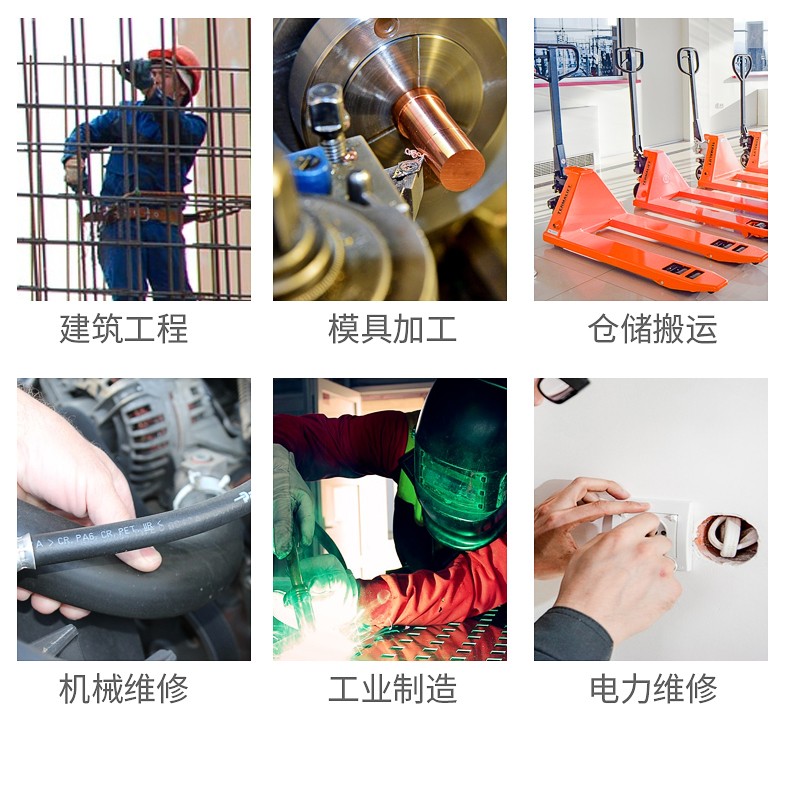塞莫詩CG906BG灰紗蘭耐磨勞保手套圖片3