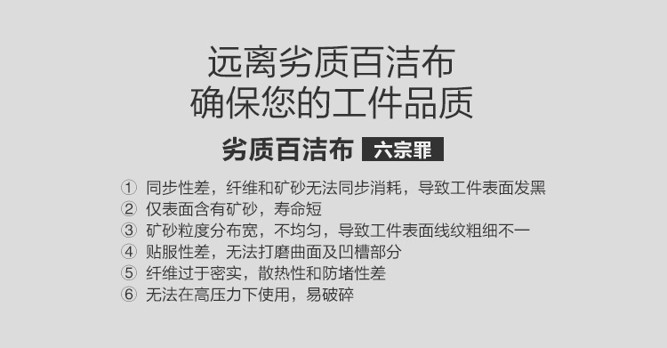 3M 64659拋光拉絲氧化鋁工業百潔布6