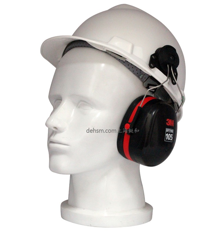 3M H10P3E防噪音耳罩與安全帽搭配使用圖片