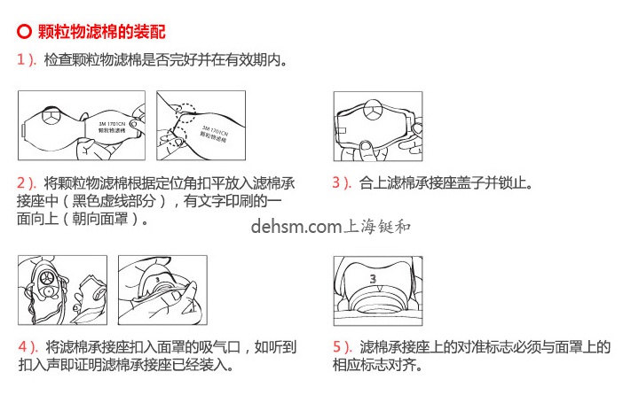 3M1701CN濾棉KN90濾棉安裝方法步驟
