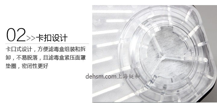 3M6001i-CN濾毒盒卡口式設(shè)計