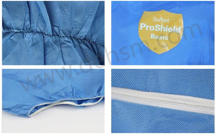 杜邦ProShield防護(hù)服彈性袖口、褲口設(shè)計