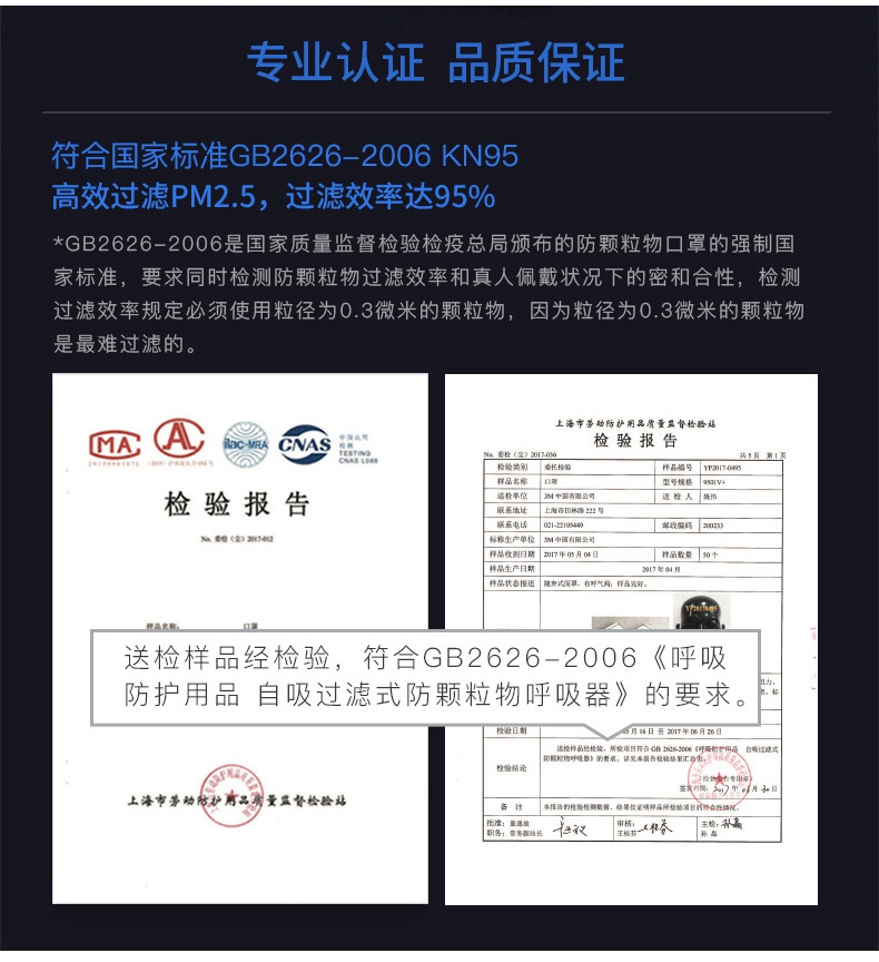 3M9001V KN90防塵口罩檢測(cè)報(bào)告