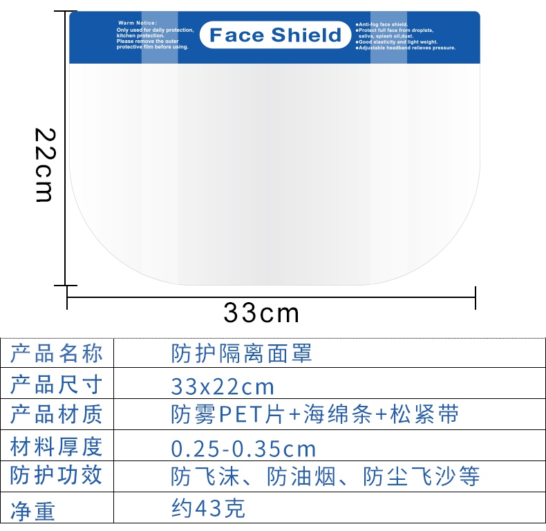 一次性醫(yī)用隔離面罩介紹