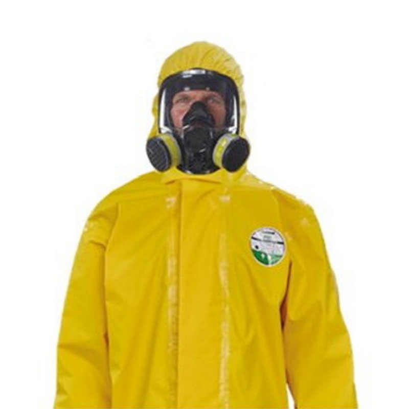 雷克蘭EPVC428輕型PVC帶帽連體防化服圖1
