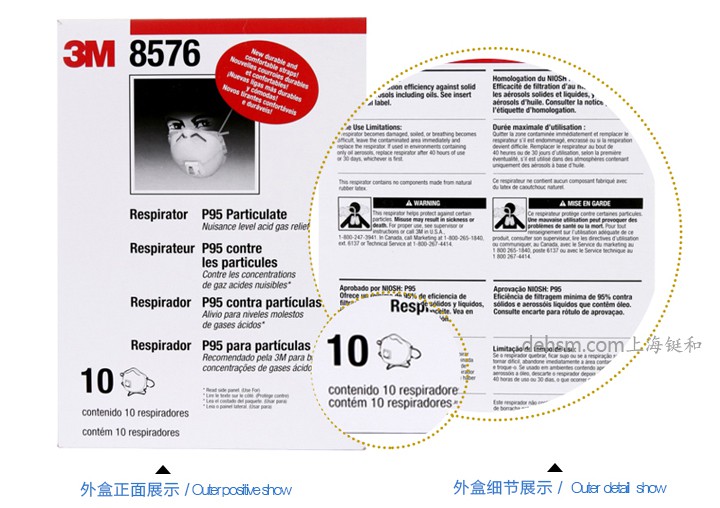 3M8576口罩包裝圖-側(cè)面
